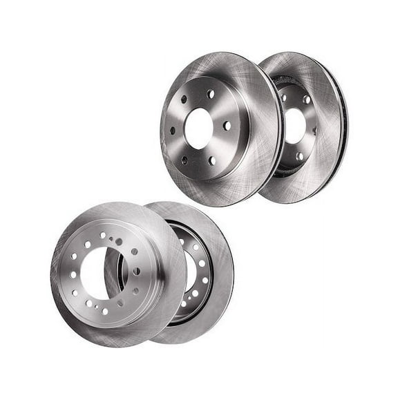 Brake Rotor Set - Compatible with 2003 - 2009 Toyota 4Runner 2004 2005 2006 2007 2008