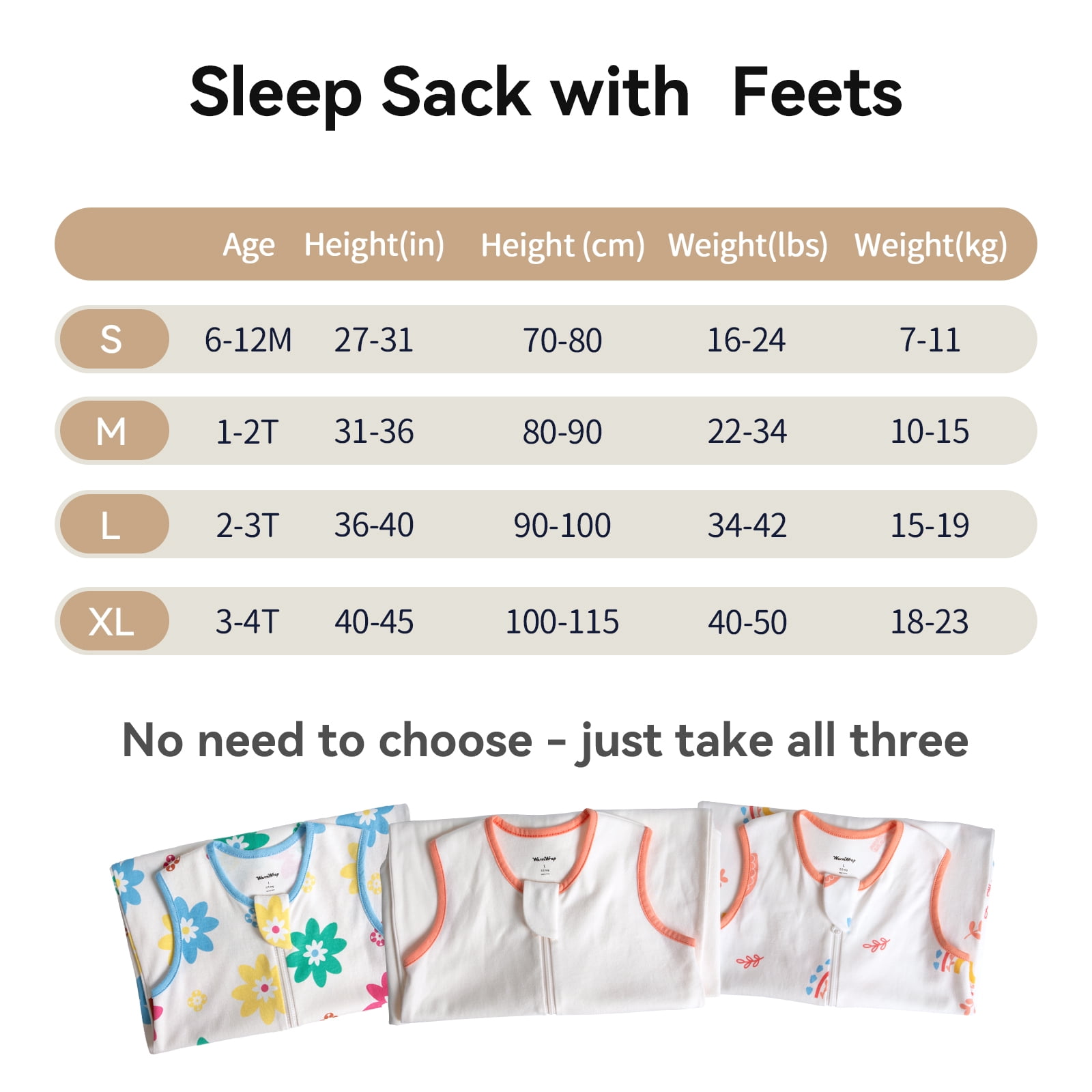 3 Pack-0.5 Tog Lightweight Summer Toddler Sleep Sack with Feets 6-12 Months 100% Cotton Breathable Sleep Sack with Legs 2-Way Zipper Wearable Blanket