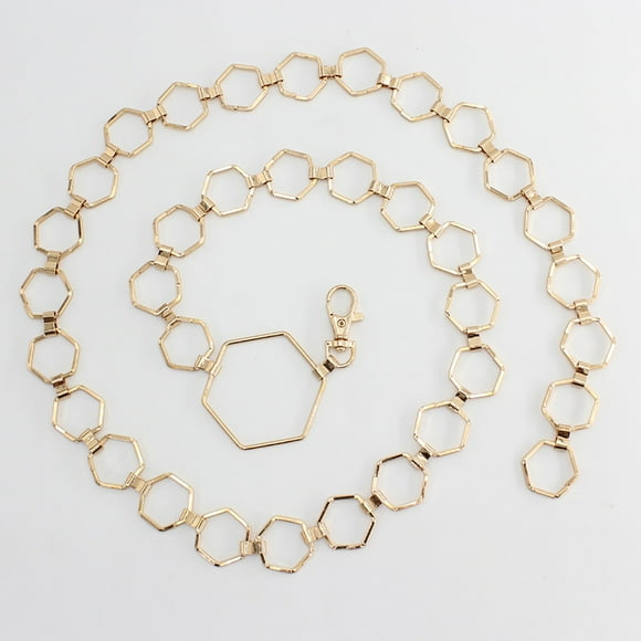 Women Hook Adjustment Waist Metal String Decorative Dress Waist Small Fragrance Thin Belt Sweet Chain Belt mens belt Gold