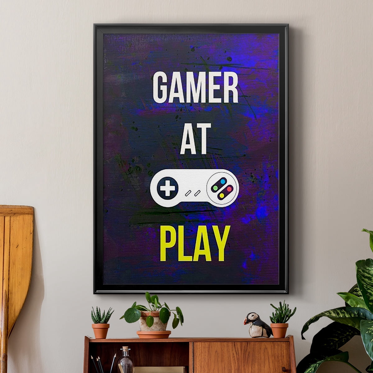 Gamer at Play VI Premium Framed Print, in Gold, Black, or Silver - Ready to Hang