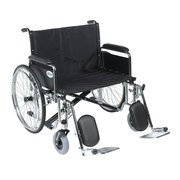 Drive Medical Sentra EC Heavy Duty Extra Wide Wheelchair, Detachable
