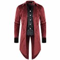 thumbnail image 1 of Vestido de corte de Halloween para hombre, traje de esmoquin largo con solapa, tela cómoda y cálida Pompotops  oipoqjl22212, 1 of 6