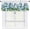 Blue Hydrangea, variant on Bird Floral Curtain Valance for Kitchen Windows Spring Summer Vines Birds Short Curtains with Rod Pocket 54"W x 18"L (Pack of 1) for Home Bathroom Living Room Decor