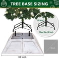 thumbnail image 5 of Stephan Roberts 31.5 in 4 Panel Wooden Christmas Tree Collar Trapezoid, White, 5 of 10