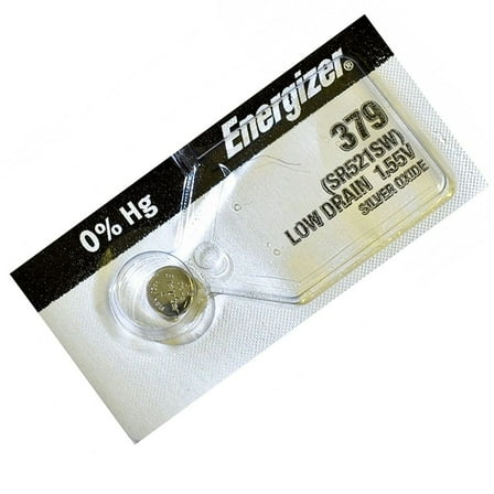1.55V Silver Oxide 379 Coin Cell Watch Batteries - Replaces SR521SW, ship from USA，Brand Energizer
