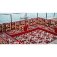 thumbnail image 3 of Arabic Floor Sofa Set, Moroccan Sofas, Red Turkish Sofa, Floor Cushions, Patio Sofa, Terrace Sofa Sets, Modular U Shaped Couch, 3 of 3