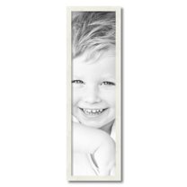 ArtToFrames 9x32" White Picture Frame, White Wood Poster Frame, with Regular Acrylic and 2 (FBPL-5140)