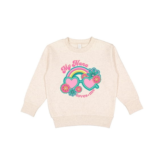 Inktastic Nana Loves Me Girls Granddaughter Toddler Sweatshirt
