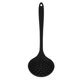 thumbnail image 1 of Cuchara ranurada antiadherente de silicona, cuchara para cocinar, colador, utensilios de cocina, utensilio de cocina para uso doméstico, color negro, 1 of 8