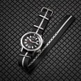 thumbnail image 4 of BERNY Nylon Watch Straps, Classic Military NATO Style Multicolor Replacement Watch Bands for Men Women, Stainless Steel Buckle, 20mm 22mm, 4 of 14