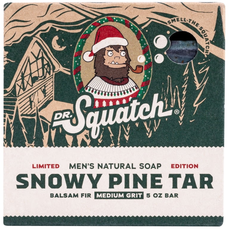 Dr. Squatch Snowy Pine Tar Natural Bar Soap, 5 oz photo 7