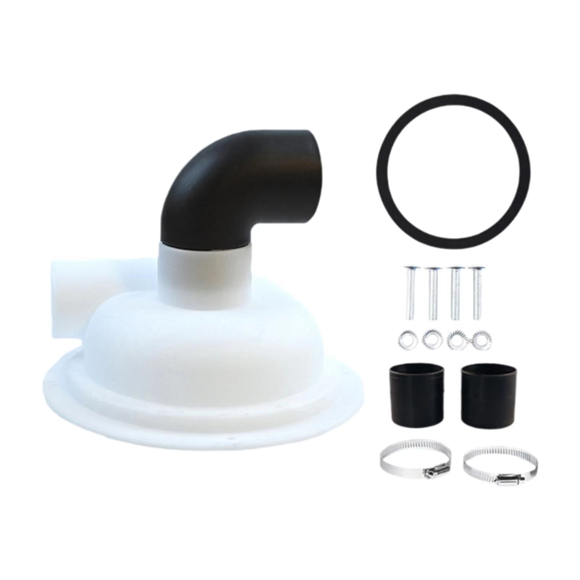 Cyclone Filter Woodworking Dust Collector with Elbow DIY Chipboard Cyclone Separator Lid Construction for Vacuum Cleaner