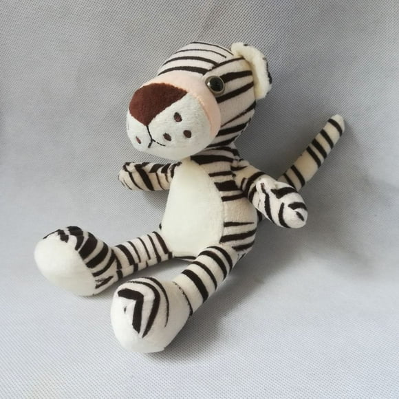 Peluche Animaux de la Forêt 25cm Série Jungle Lion Tigre Léopard Girafe Jouets Cadeau pour Enfants