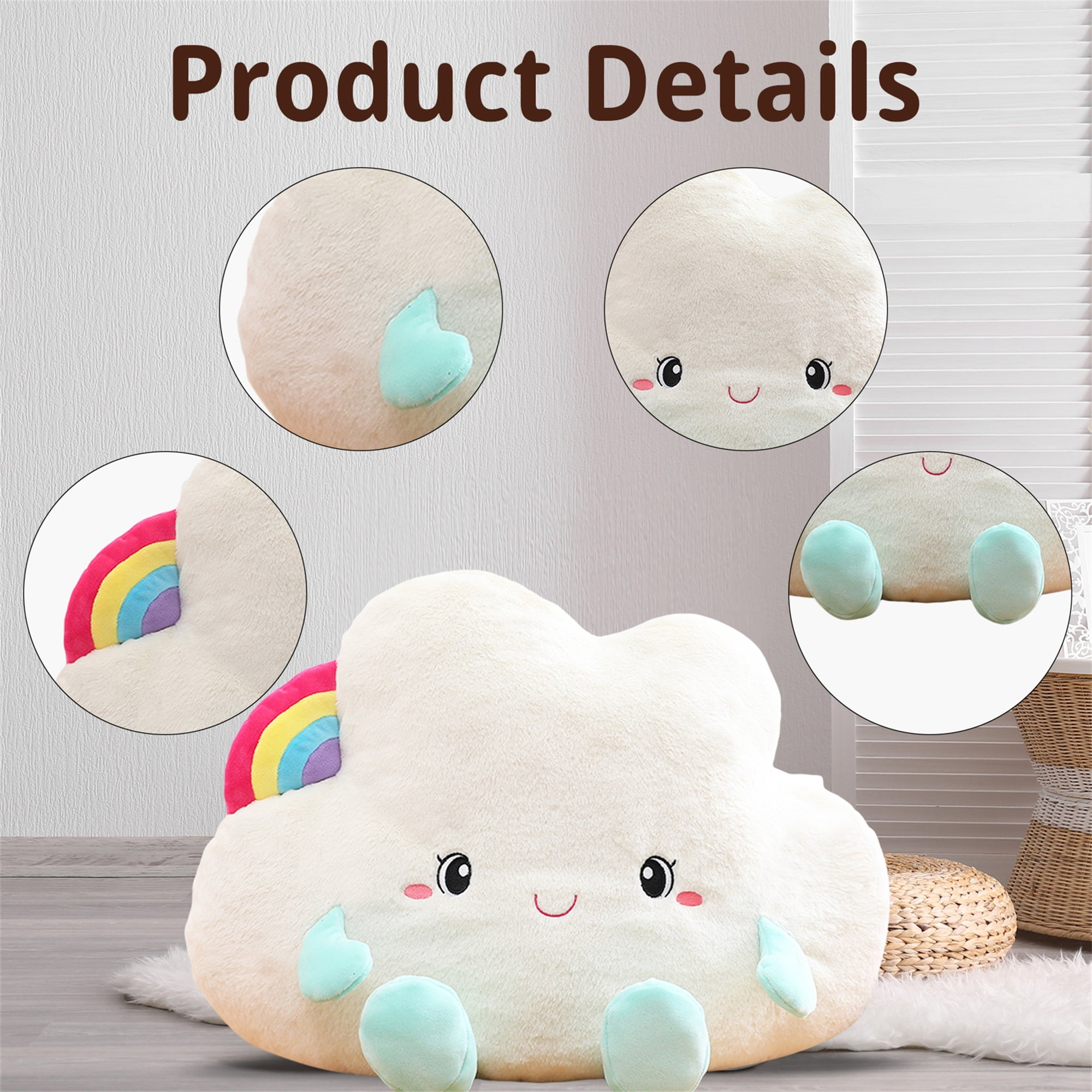 35/60cm Soft Fluffy Scrump Plush Toy Lovely Stuffed Anime Plushies Kawaii  Doll Throw Pillow Home