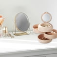 thumbnail image 4 of Multi-layer Rotating Jewelry Box, Dressing Table Earrings, Rings And Hand Jewelry Storage Box, Multi-layer Rotating Jewelry Box With Mirror, 4 of 6