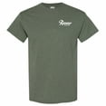 thumbnail image 2 of Rainier Beer Distressed Mountain Logo Front and Back T-Shirt-Small, 2 of 3