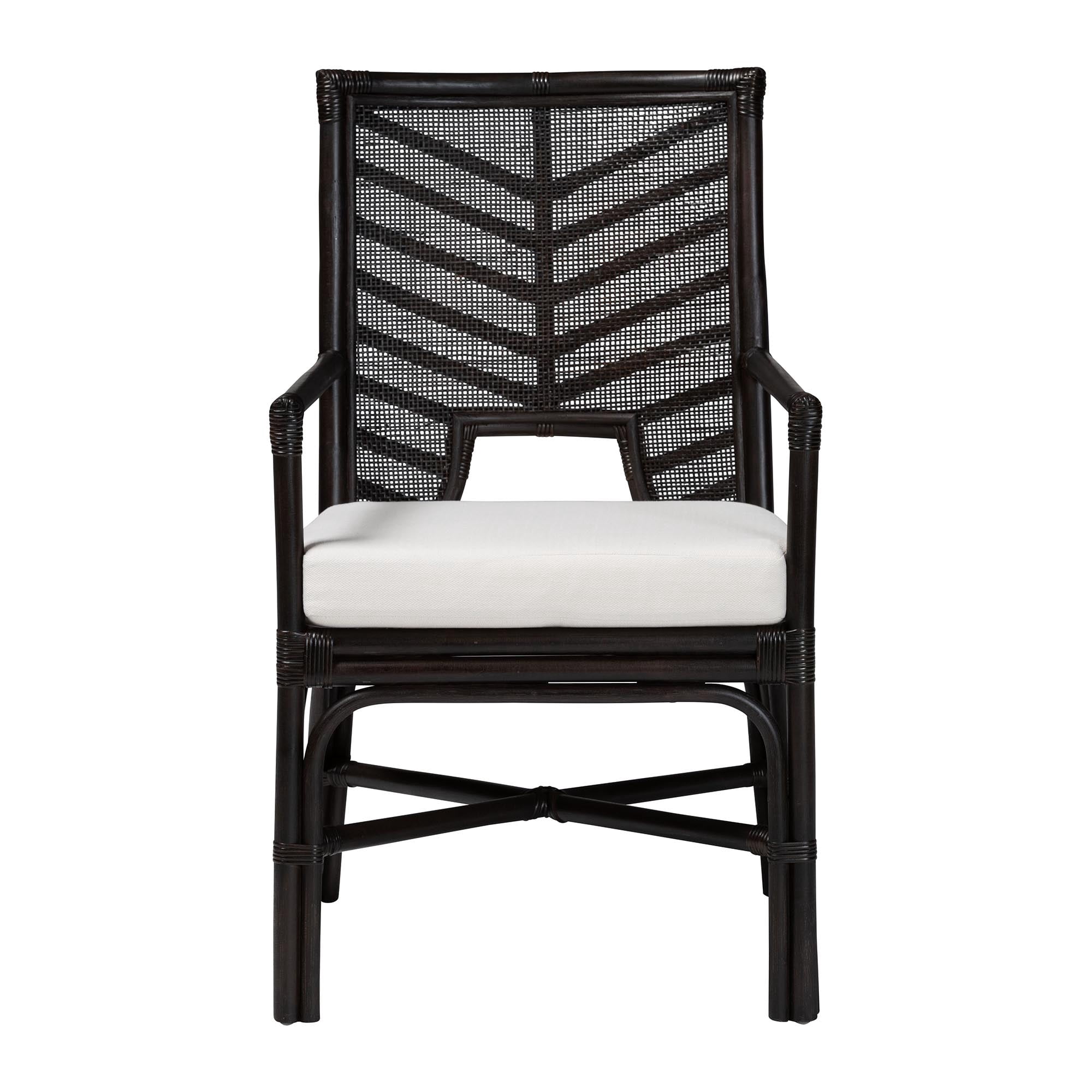 bali & pari Oscar Boho Dining Chair, Espresso