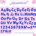 thumbnail image 4 of 216 Pcs Glitter Bulletin Board Letters for Classroom Numbers Alphabet Poster Board Letters,216 x Letters card,Blue, 4 of 6
