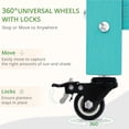 thumbnail image 4 of Raised Garden Bed with Wheels, 48 * 16.7 * 28 in, Poly Elevated Outdoor Planter Box with Tools, Weather Resistant, Standing Growing Bed Herb Planter for, 4 of 16