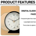 thumbnail image 5 of CCOCC Alarm Clock,Wide-View Display Desk Clock,Convenient Nightlight Alarm Clocks for Bedrooms with Silent Sweeping Metal Hands, 5 of 7
