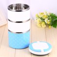 thumbnail image 3 of HURRISE 3 Layer Stainless Steel Insulation Thermo Thermal Lunch Box Food Container Hot,Thermal Lunch Container,3-Layer Lunch Box, 3 of 8