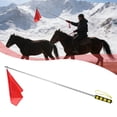 thumbnail image 4 of Bandera de caballo retráctil, equipo de entrenamiento, herramienta de equitación de colores vivos para equitación Mango amarillo, 4 of 9