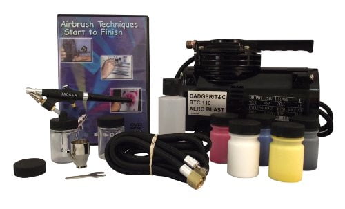 Badger Air-Brush Co. 350 Airbrush Starter Set With BTC 110 Compressor ...