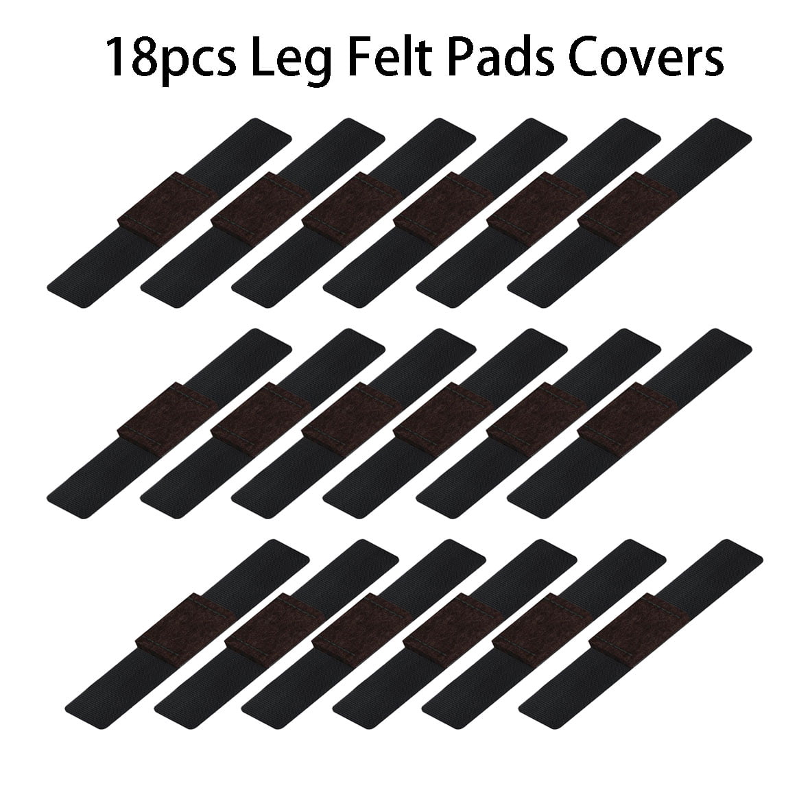 Beisidaer 18Pcs Felt Furniture Pads with Hook and Loop Fasteners for Sled  Chair, Wrap-Around Felt Floor Savers, Chair Sled Floor Glides Tubing  Protectors, Prevent Floor Scratches Reduce Noise 