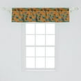 thumbnail image 2 of Ambesonne Jungle Window Valance, Funny Lemurs in the Forest, 42" x 12", Dark Orange and Multicolor, 2 of 3