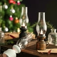 thumbnail image 4 of opvise Electronic Candle Light Creative Nostalgia Waterdrop Wick Warm Light 80s Retro Style Electronic Kerosene Lamp Red Bronze, 4 of 7