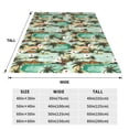 thumbnail image 3 of Rateoe Colorful Hawaii Palms Print Fuzzy Fleece Throw Blanket Extra Large,Super Soft,Fluffy and Warm Blankets for Couch,Bed,All Season Use (40"x30"), 3 of 8