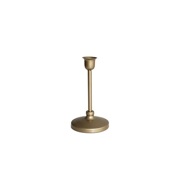 12 Pack: 6.3" Gold Metal Candle Holder by Ashland