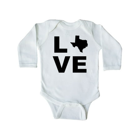 

Inktastic Love Texas Gift Baby Boy or Baby Girl Long Sleeve Bodysuit
