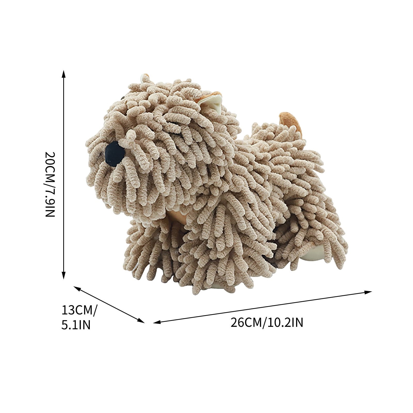 Lot 2 Serviettes Main Animaux Mignons Microfibre - Cuisine & Salle De Bain Avec Anneaux