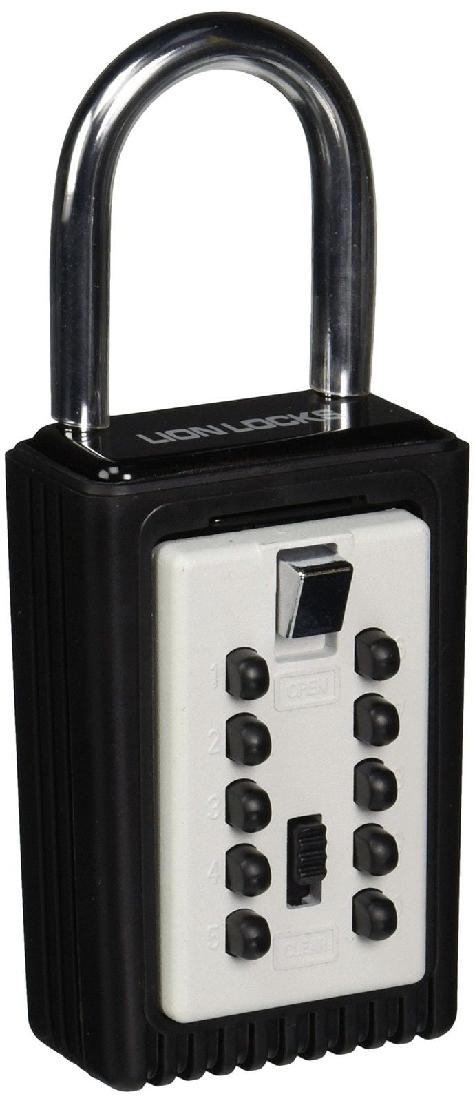 Lion Locks Lion Locks 9000 Keysafe Original 3key Portable, Pushbutton Lockbox, White