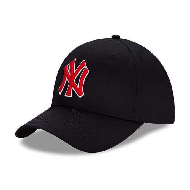 Gorra MLB New York Yankees Unitalla Visera Curva Negro con Logo Rojo