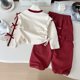 thumbnail image 3 of Conjunto de ropa de primavera para niños de 1 a 8 años, camiseta informal de manga larga con lazo, traje para niñas, Top y pantalones, conjunto de pantalones para chico de 2 uds., 3 of 6
