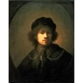 thumbnail image 2 of Rembrandt van Rijn 20x24 Gold Ornate Framed and Double Matted Museum Art Print Titled - Portrait of the Artist as a Young Man, 2 of 4