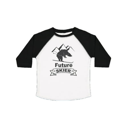 

Inktastic Skiing Bear Future Skier Gift Toddler Boy or Toddler Girl T-Shirt