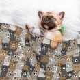 thumbnail image 3 of Naloa Cartoon Bear Dog Blanket, 3 Sizes Cat Blanket for Indoor Cats Large Medium Small Dog Gifts-Small, 3 of 8
