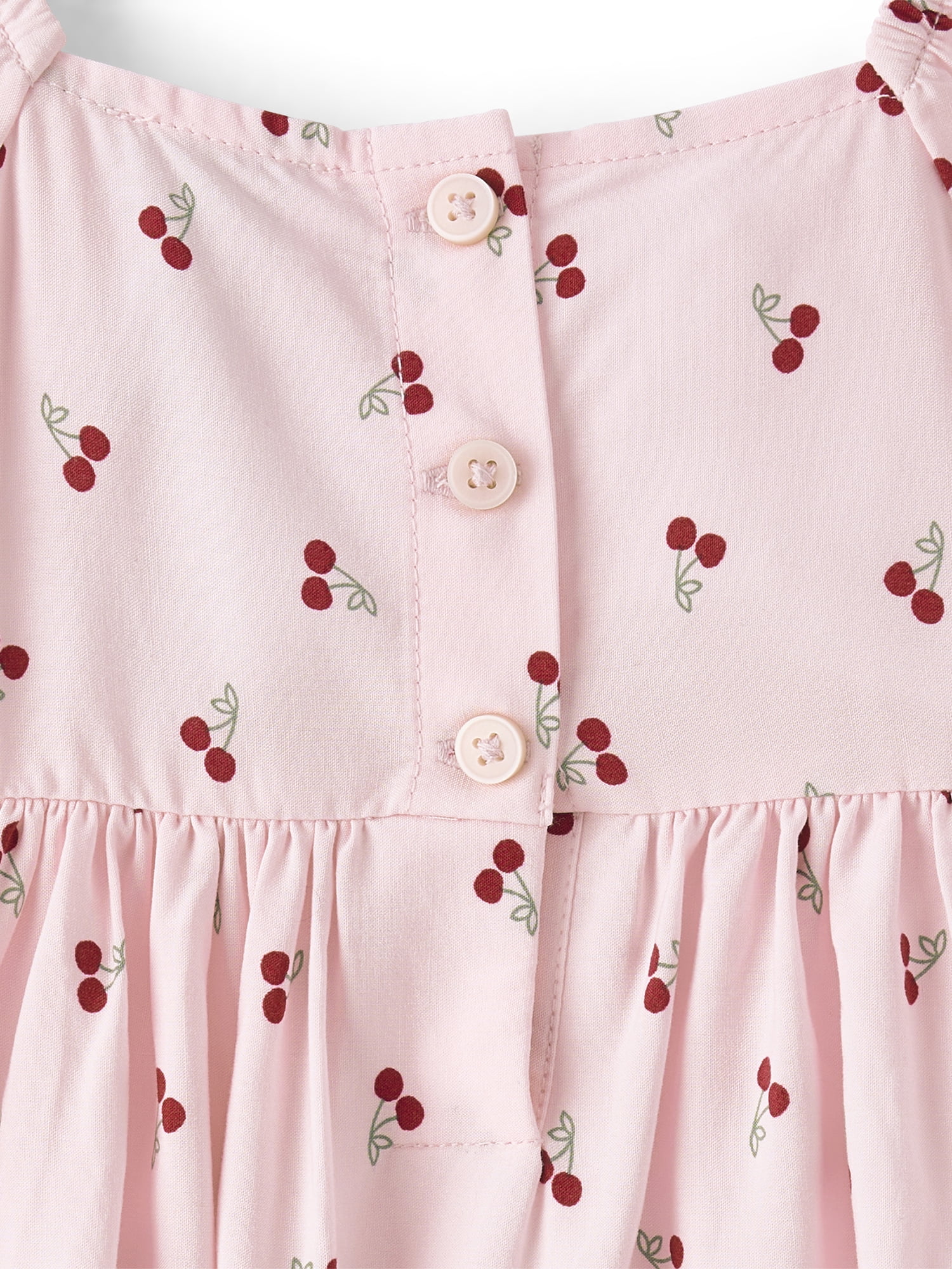 The Children's Place Baby And Toddler Girls Short Puff Sleeve Bow Smocked Dress, Sizes 6M-5T