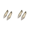 thumbnail image 2 of Zapatos planos Qarigey de mujer 2 piezas de cuero de fibra con lentejuelas plata 35.1, 2 of 6