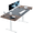 Black & Vintage Brown/White, variant on VIVO Electric 71” x 36” Stand Up Desk, Black Table Top, Black Frame