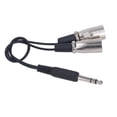 thumbnail image 1 of 6.35mm Male To XLR Male Cable, Safe Lower Distortion Anti Signal Loss Audio Splitter Cable  For Microphone, 1 of 8