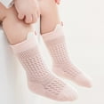 thumbnail image 2 of Krdevn Baby Socks - Breathable Baby Socks Soft Mesh Toddler Socks with Stretch Comfortable Everyday Socks for Boys Girls - Socks for Baby Girl,Color:Pink,Size:2-3 Years, 2 of 4