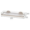 thumbnail image 3 of iDesign Self-Adhesive Shower Shelf with Razor Holder - No-Drill Shower Organizer for Shampoo, Conditioner, and Body Wash, 3 of 3