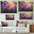 thumbnail image 4 of Designart "Purple Irises landscape With Sunset III" Floral Floater Framed Wall Decor, 4 of 7