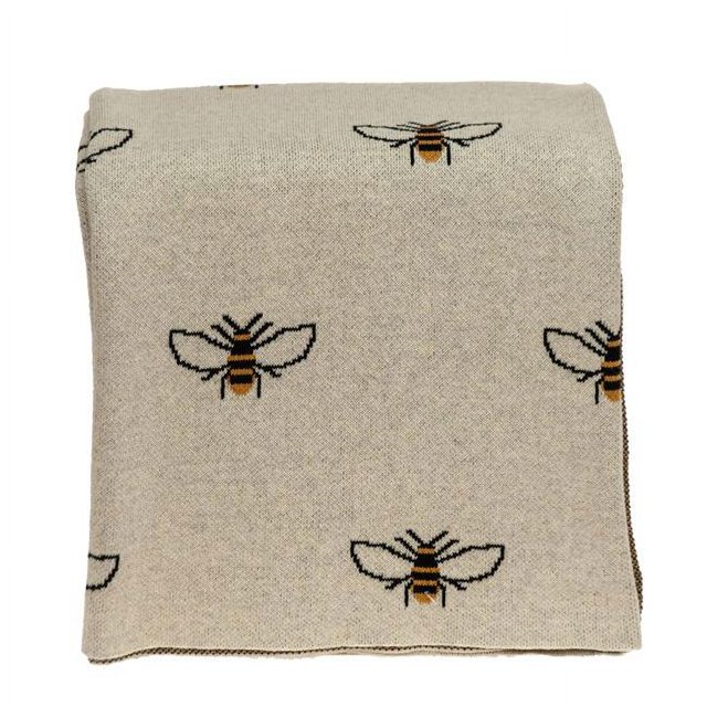 Parkland Collection THRK21161 50 x 60 Po Couverture de Jet de Transition&44; Ivoire Tricoté