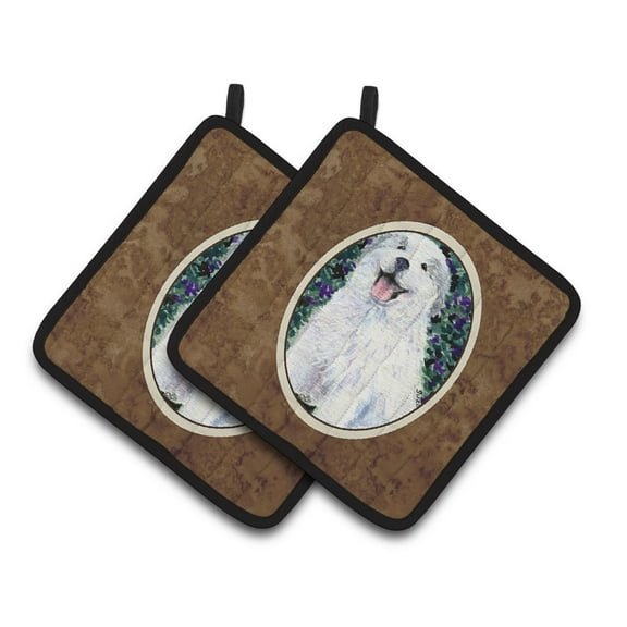 Carolines Treasures SS8856PTHD Great Pyrenees Pair of Pot Holders, 7.5HX7.5W, multicolor