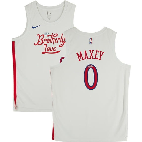 Tyrese Maxey Philadelphia 76ers Autographed White 2022-23 City Edition Swingman Jersey - Fanatics Authentic Certified